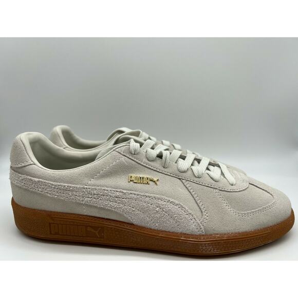 PUMA Men's Low-Top Army Trainer Bonanza Beige Suede 381228-01 Size US 10.5🛒 - Picture 1 of 12